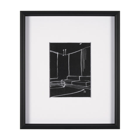 Interior Sketch by Mercana Studio a  Framed Art Print