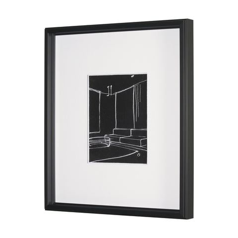 Interior Sketch by Mercana Studio a  Framed Art Print