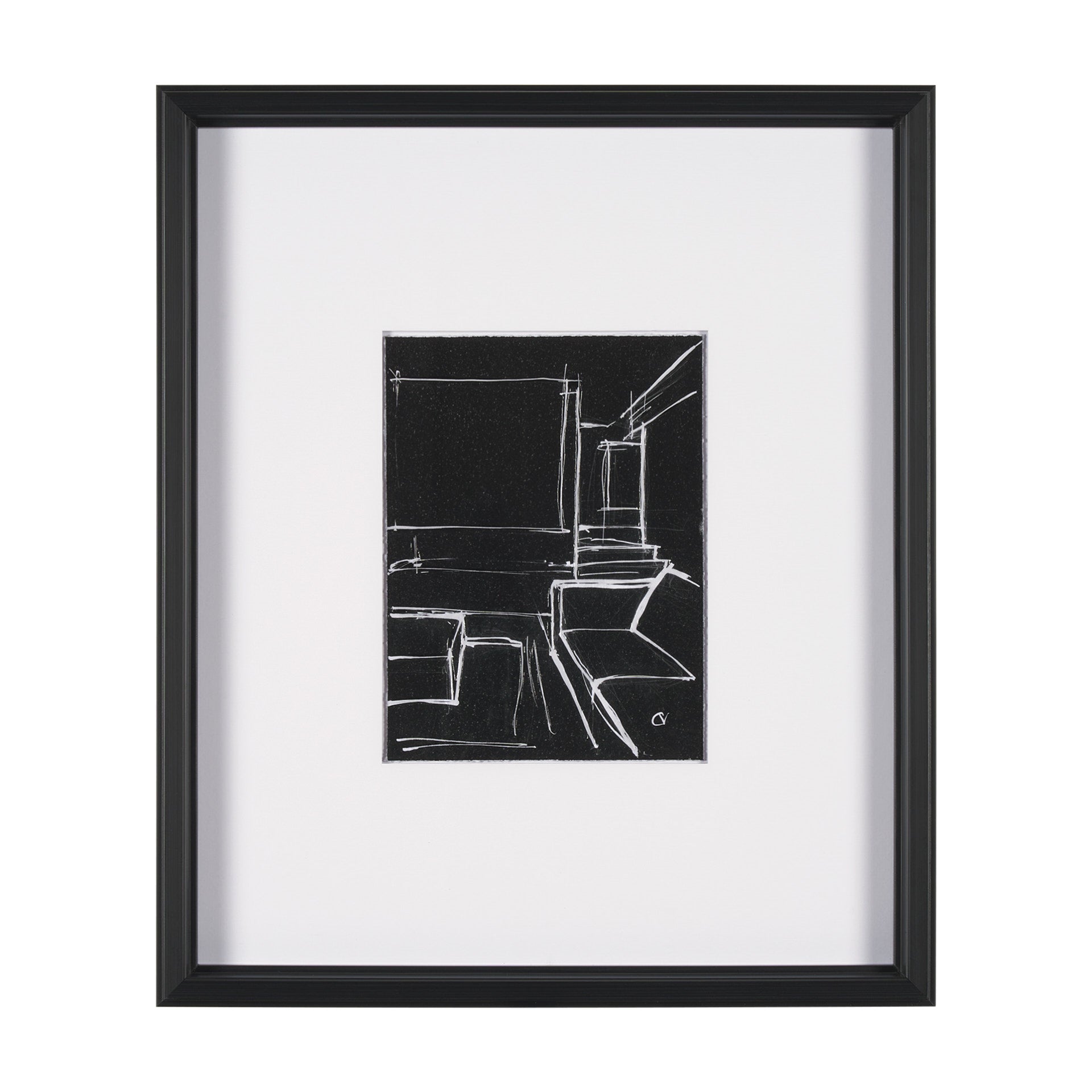 Interior Sketch by Mercana Studio a  Framed Art Print