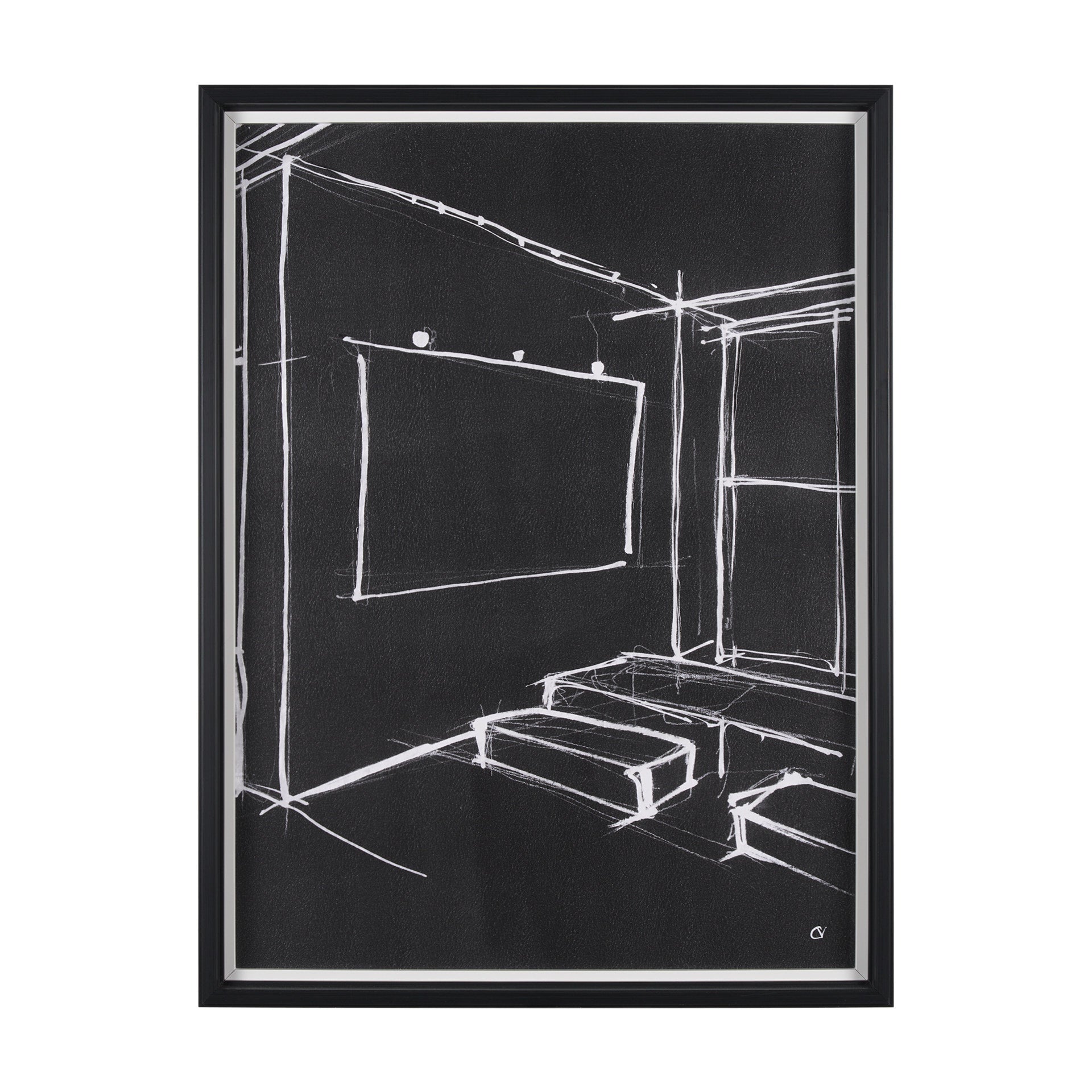 Interior Sketch by Mercana Studio a  Framed Art Print