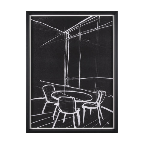 Interior Sketch by Mercana Studio a Framed Art Print