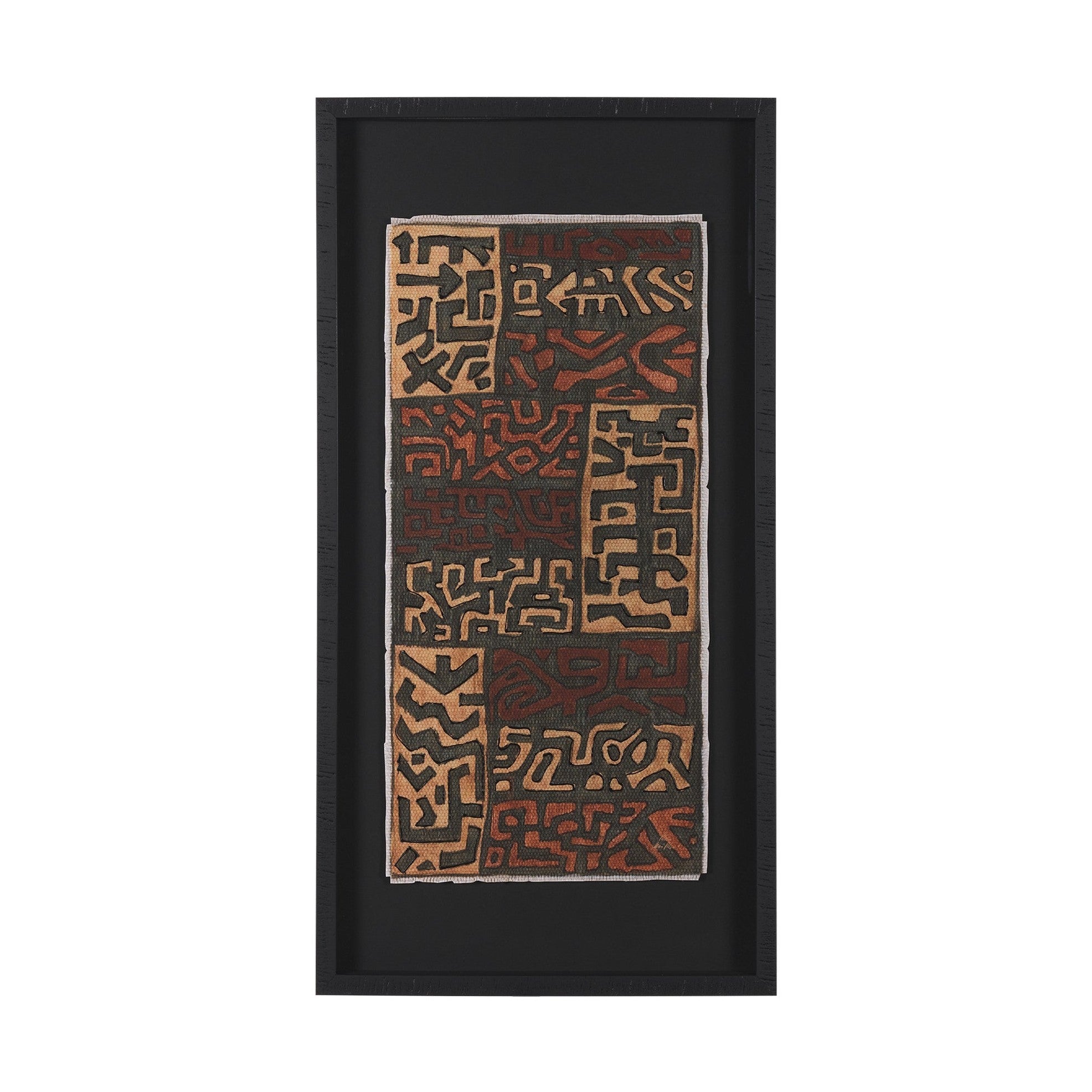 Mud Cloth Tapestry Framed Art Print