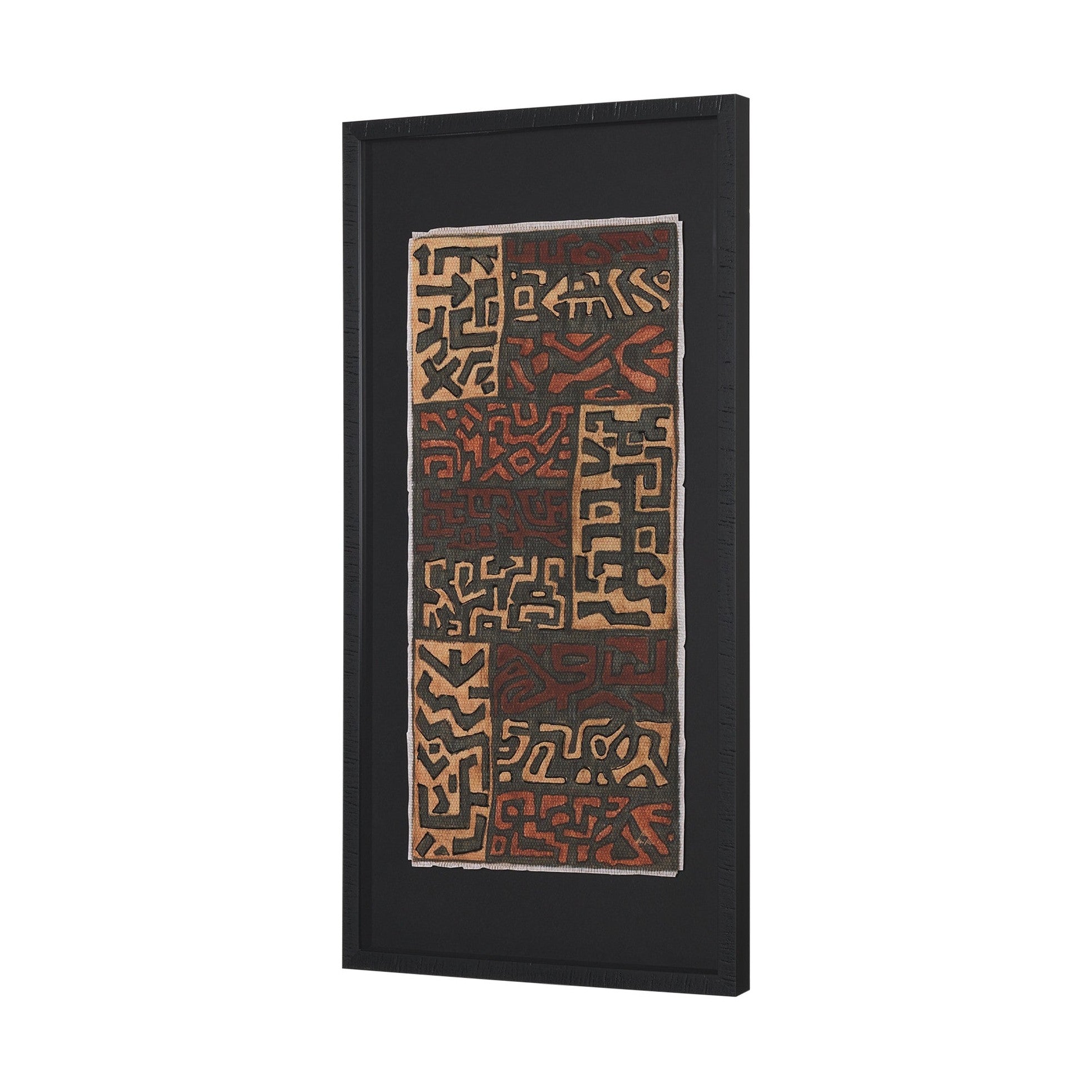 Mud Cloth Tapestry Framed Art Print