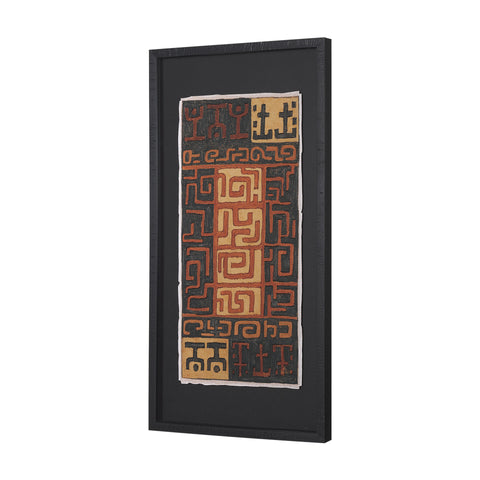 Mud Cloth Tapestry Framed Art Print