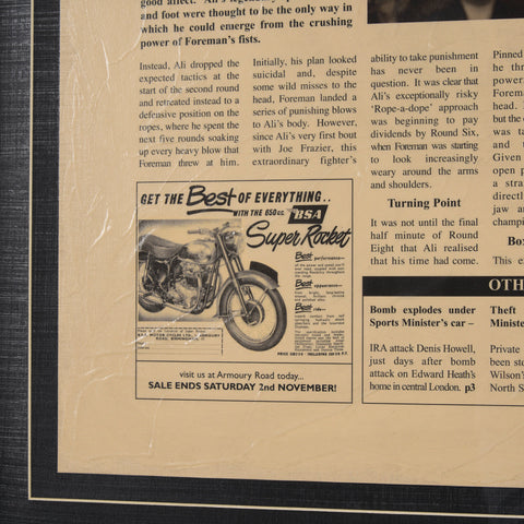 Rumbled In The Jungle! Framed Art Print