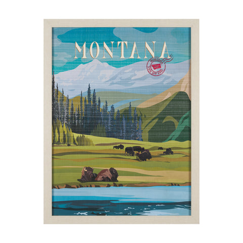 Montana Go USA by Mercana Studio Decograph Framed Art Print