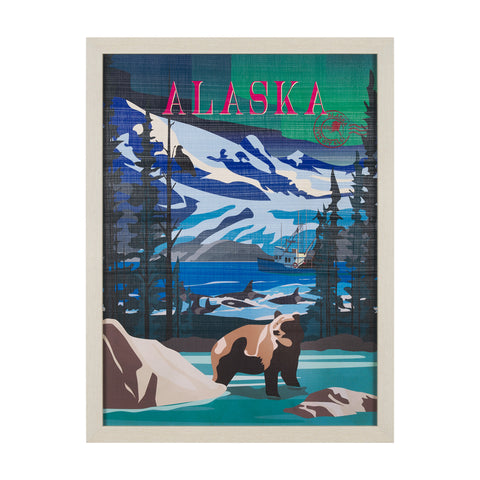 Alaska Go USA by Mercana Studio Decograph Framed Art Print