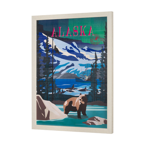 Alaska Go USA by Mercana Studio Decograph Framed Art Print