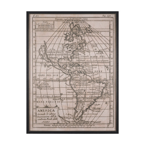 Vintage America by Wild Apple Portfolio a Hand Embellished Framed Art Print