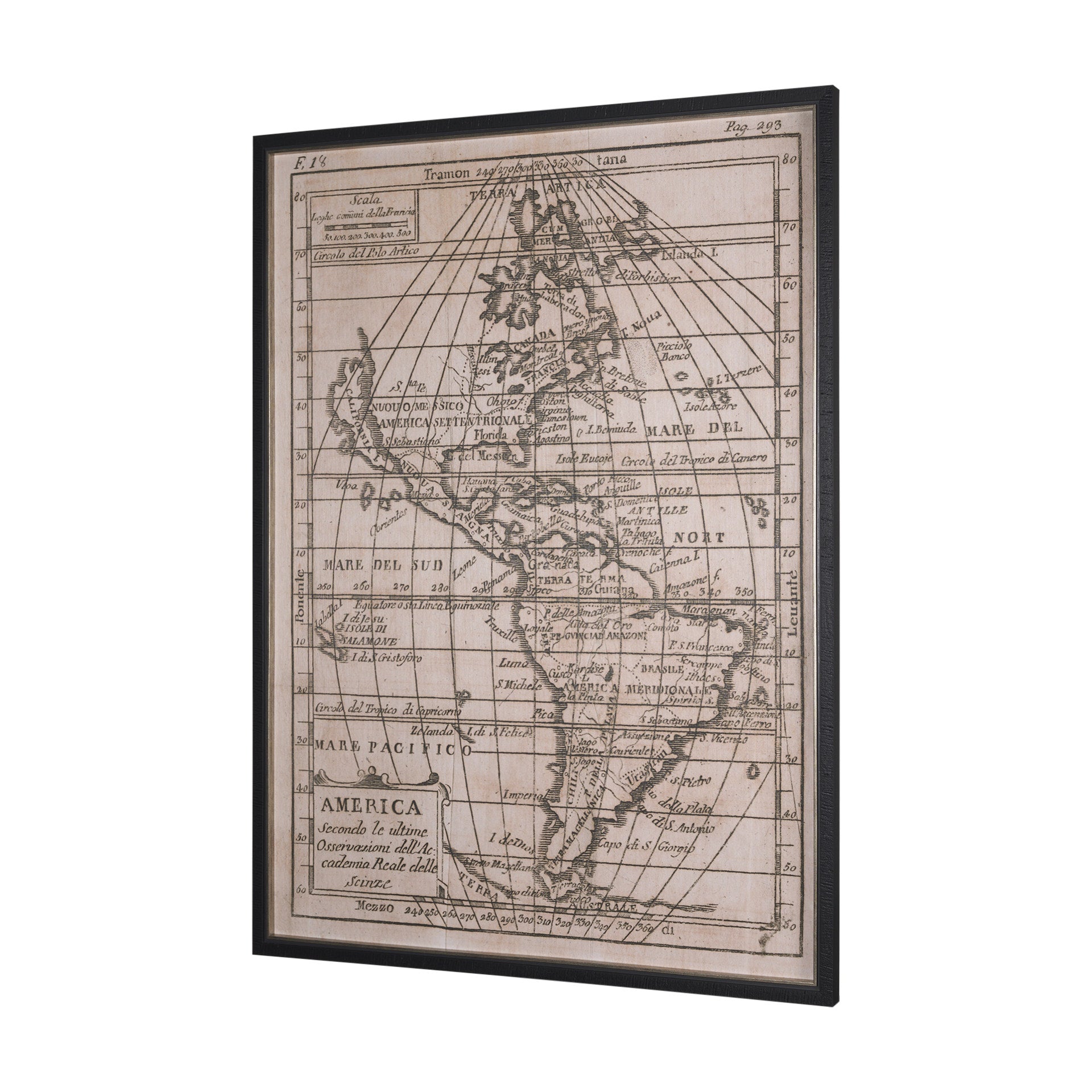 Vintage America by Wild Apple Portfolio a Hand Embellished Framed Art Print