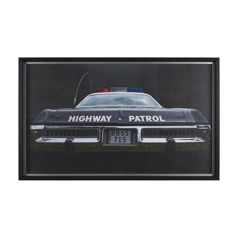 Highway Patrol II by Roland Weber a Hand Embellished Framed Photo Art Print