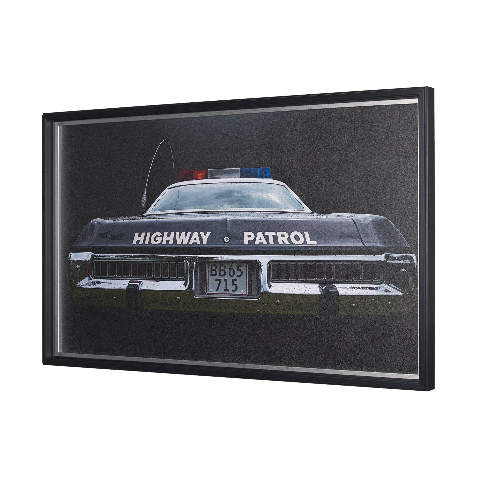 Highway Patrol II by Roland Weber a Hand Embellished Framed Photo Art Print