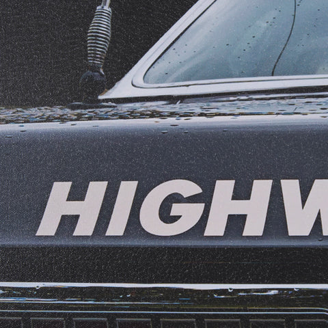 Highway Patrol II by Roland Weber a Hand Embellished Framed Photo Art