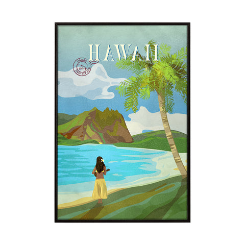 Hawaii Go USA by Mercana Studio Decograph Framed Art Print