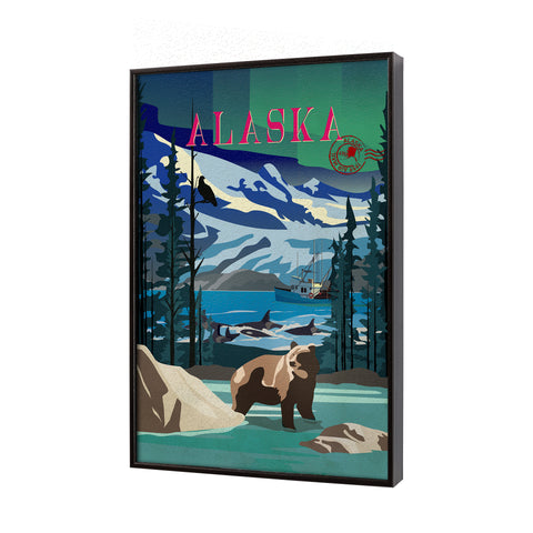 Alaska Go USA by Mercana Studio Decograph Framed Art Print
