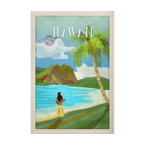 Hawaii Go USA by Mercana Studio Decograph Framed Art Print