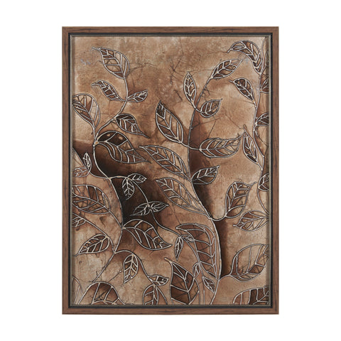 Bronze Beauty II by Studio M a handmade Original Framed 3D Textured Artwork