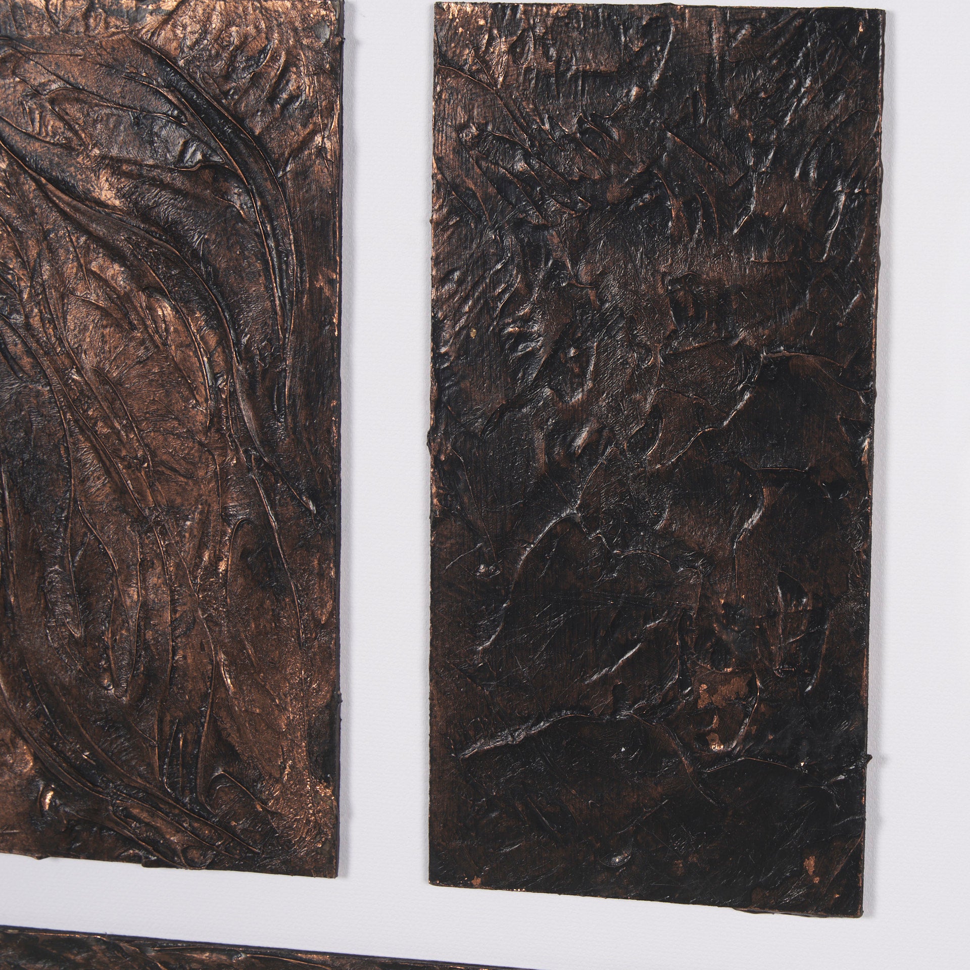 Grouped Bricks (Set of 2) by Studio M a handmade Original Framed Artwork under Glass