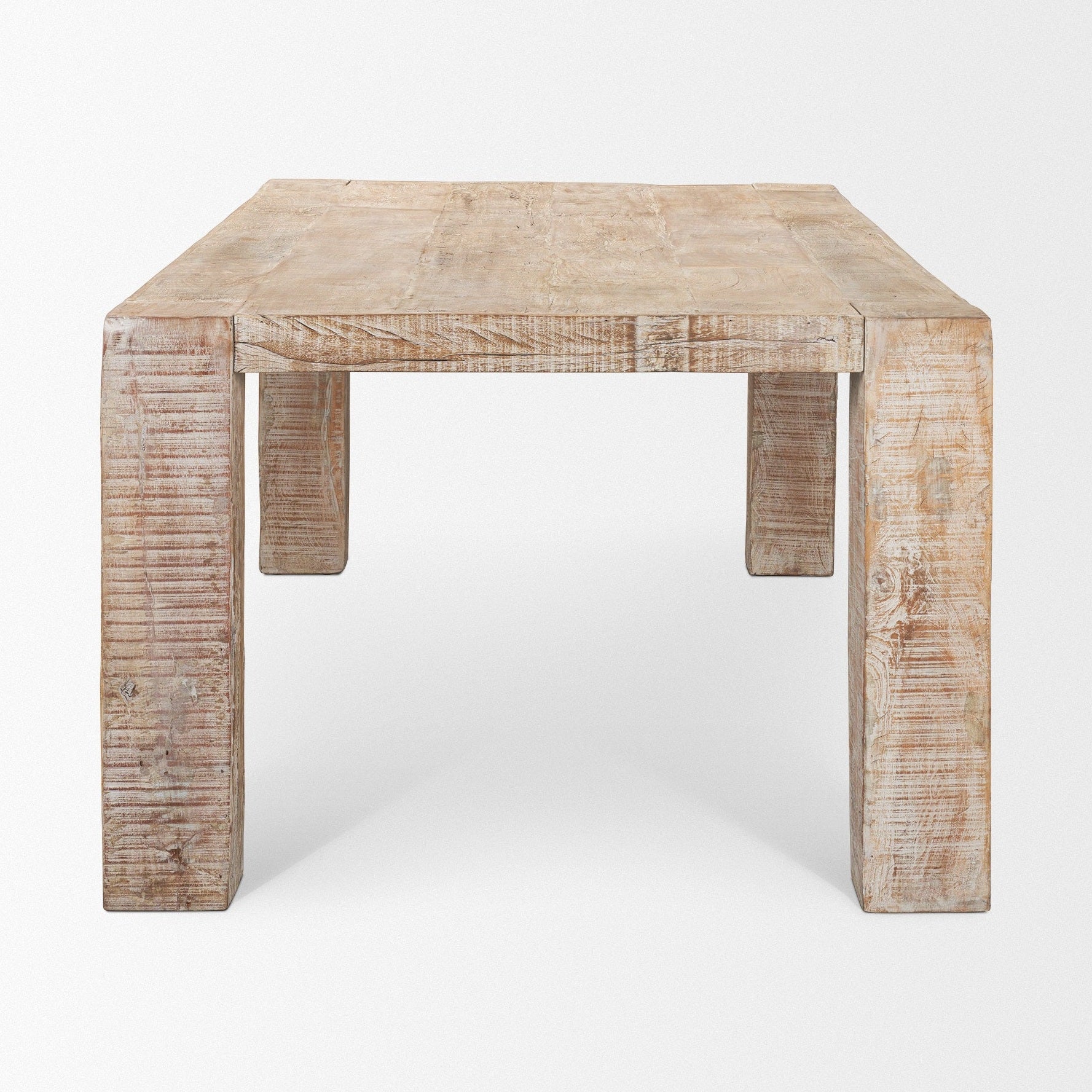 McArthur Whitewash Reclaimed Wood Dining Table