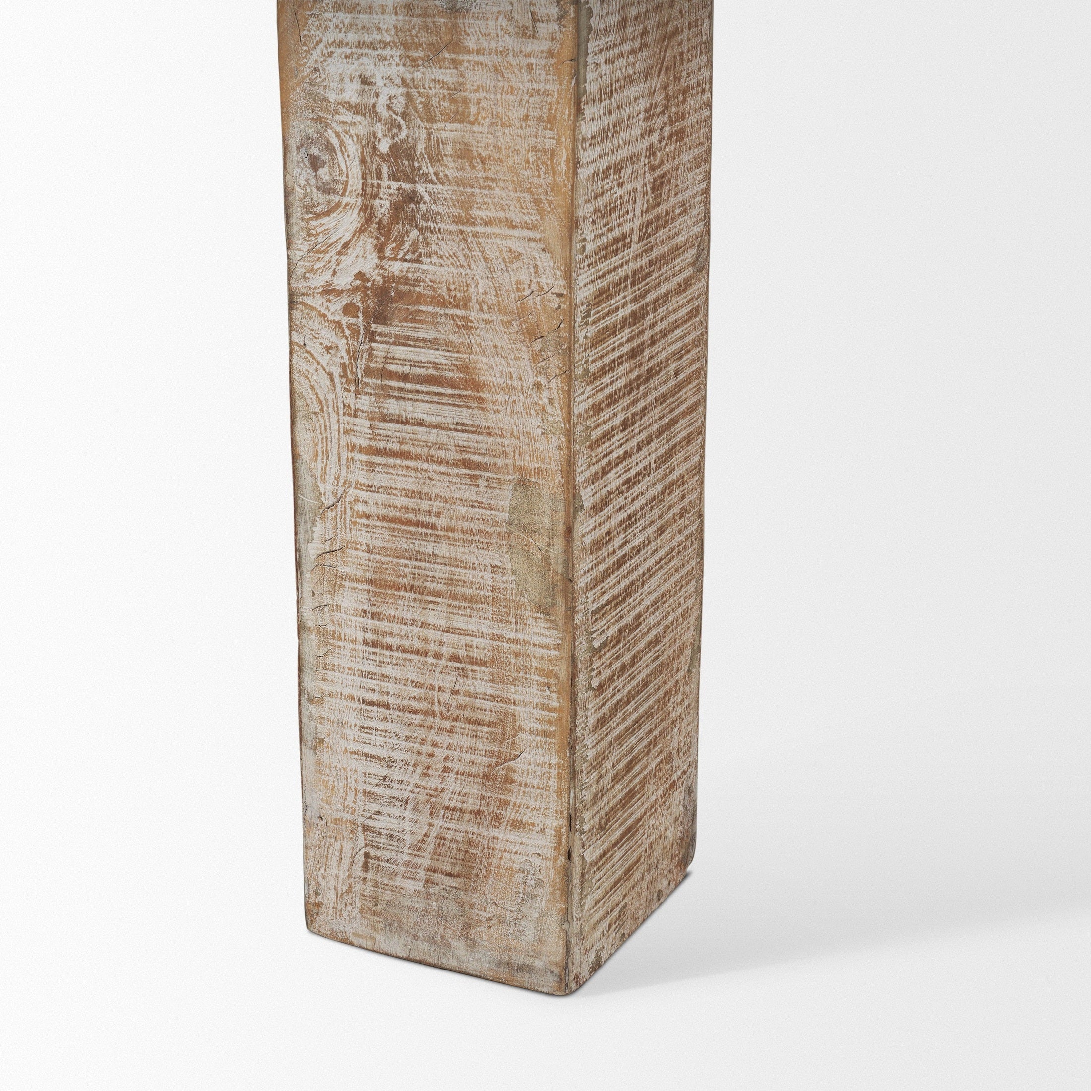 McArthur Whitewash Reclaimed Wood Dining Table