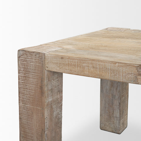 McArthur 94" Whitewash Reclaimed Wood Dining Table