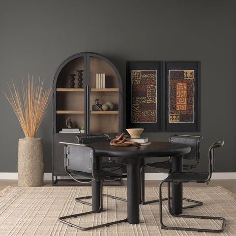 Mud Cloth Tapestry Framed Art Print