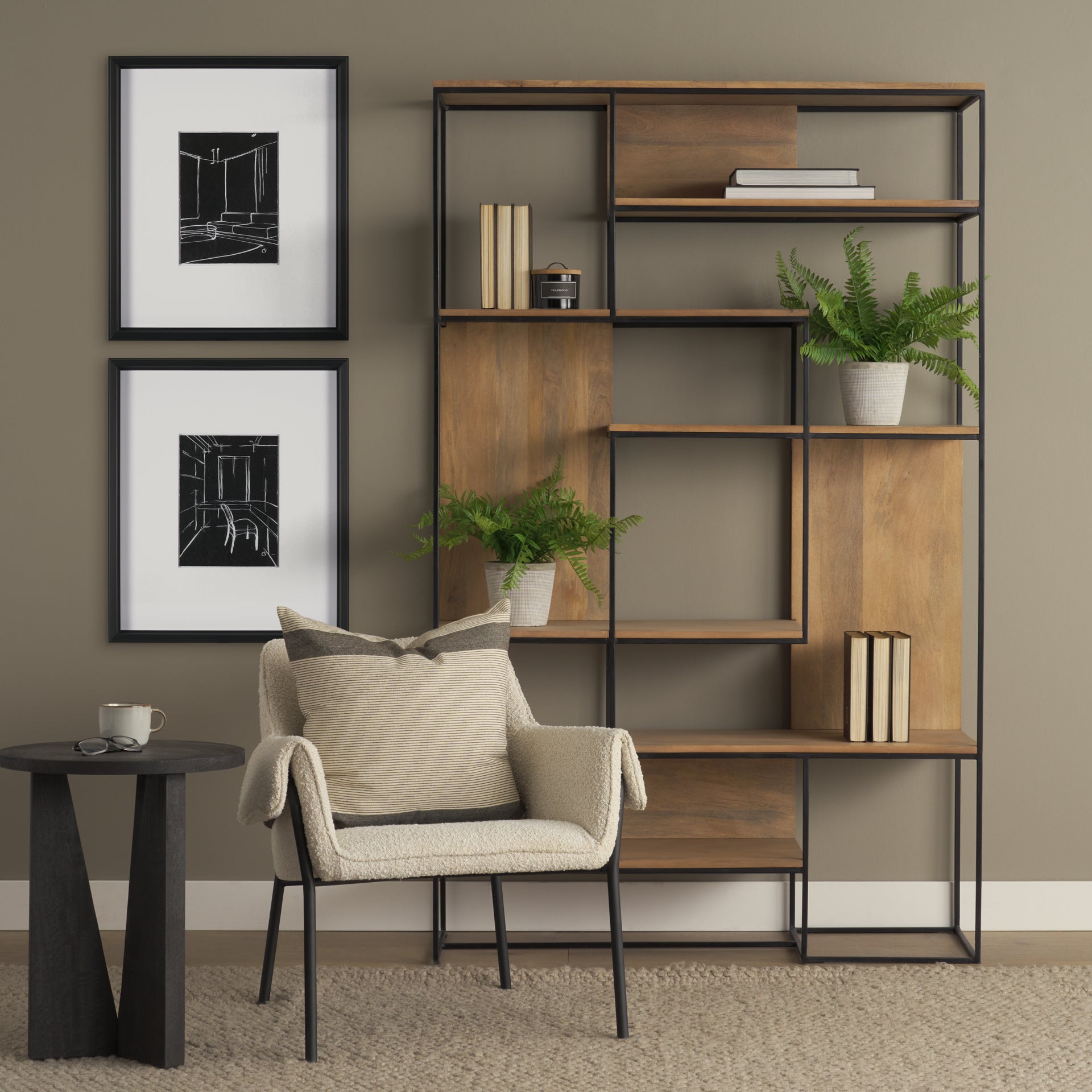 Interior Sketch by Mercana Studio a  Framed Art Print