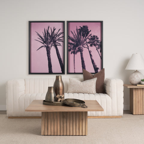 Pink Palms by Deborah Revell Framed Photo Art Print