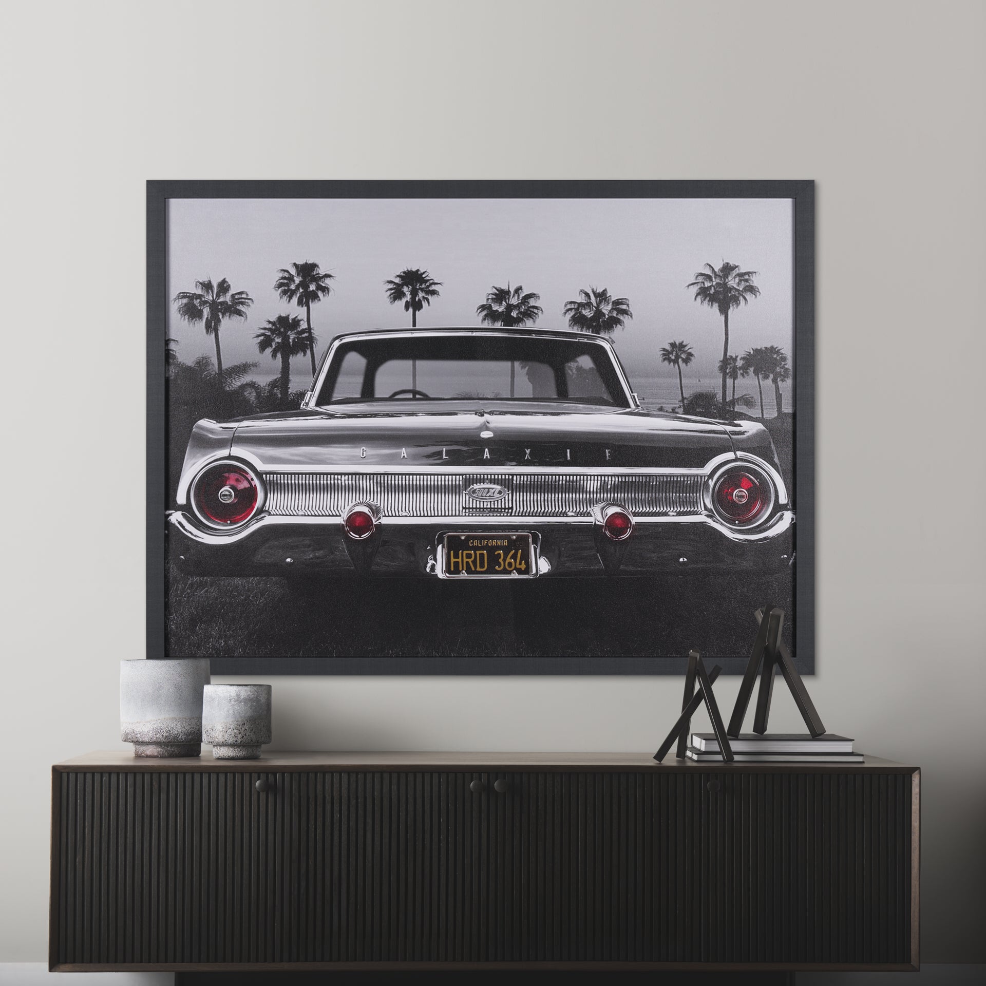 Ford Galaxy 500XL by Larry Butterworth a Hand Embellished Framed Photo Art Print