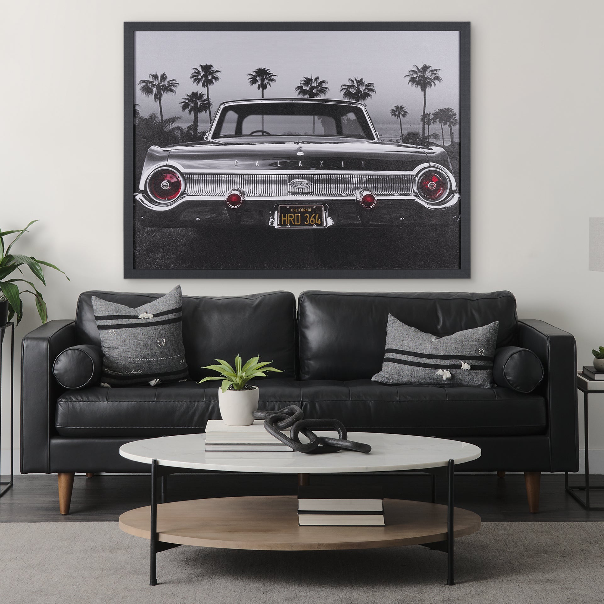 Ford Galaxy 500XL by Larry Butterworth a Hand Embellished Framed Photo Art Print