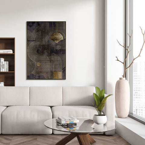 Midnight Radiance, Hand Painted Giclee