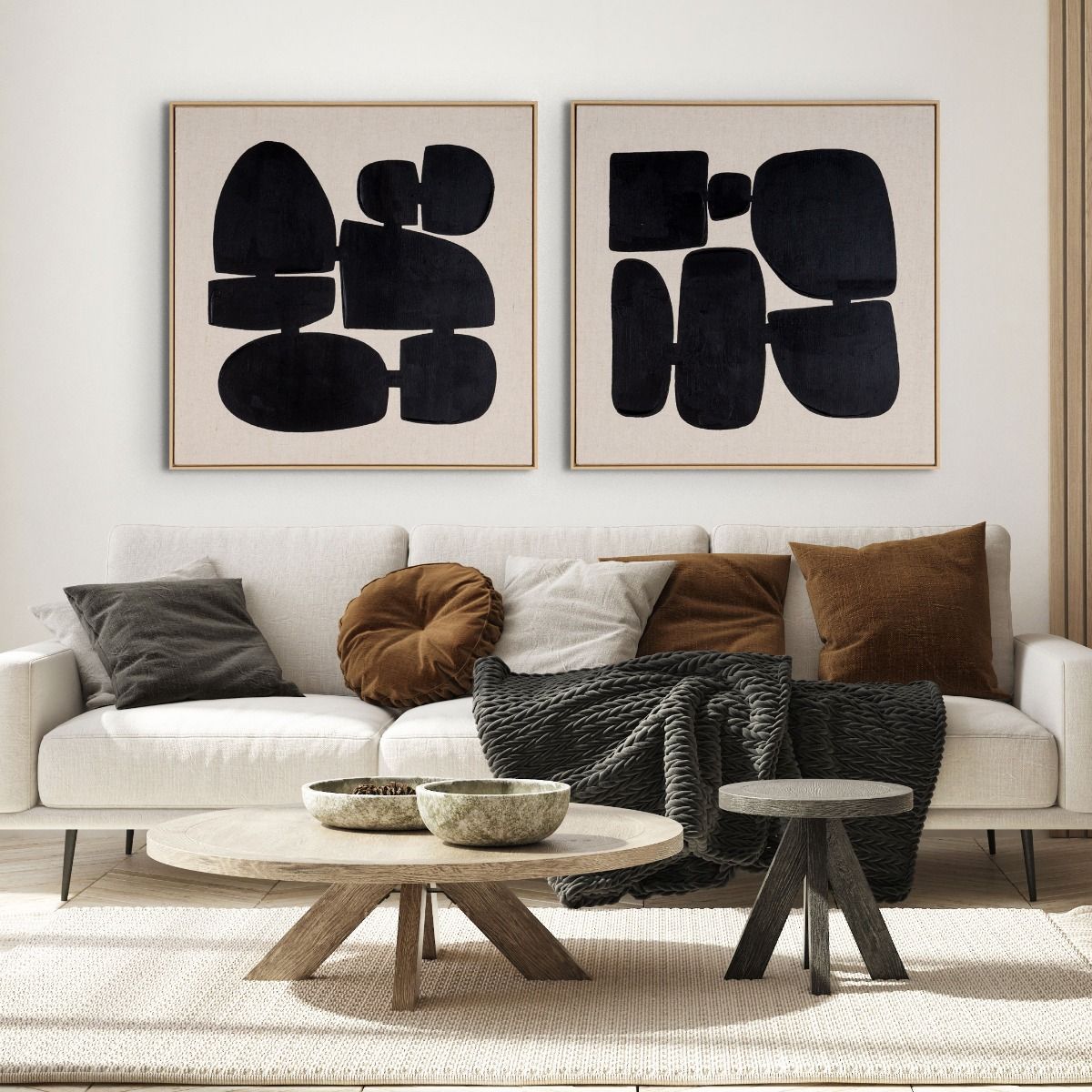 Pillars I, Hand Painted Canvas