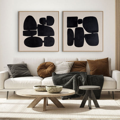 Pillars I, Hand Painted Canvas