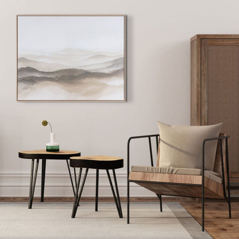 Misty Mountains, Hand Painted Canvas