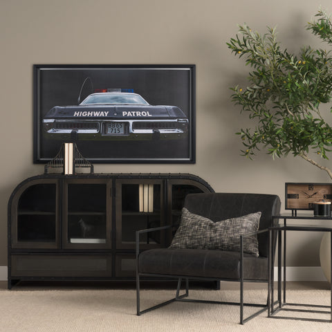 Highway Patrol II by Roland Weber a Hand Embellished Framed Photo Art Print