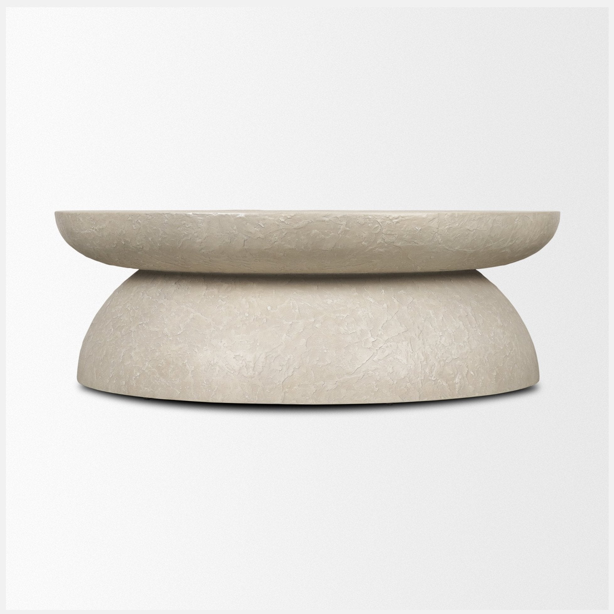 Mesa 48" Round Stone Finish Coffee Table