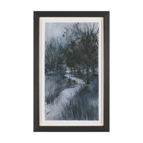 Brook and Willows Textured Framed Artwork