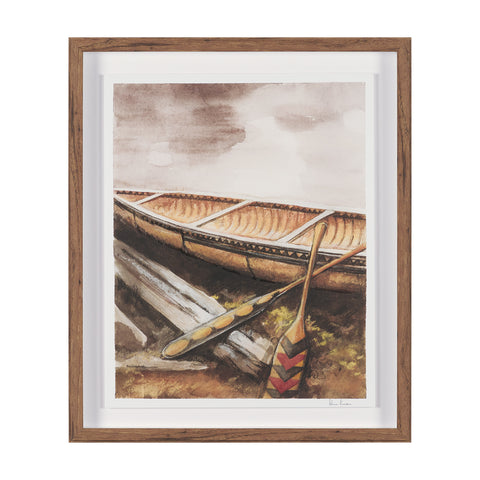 At The Cabin Hand Embelished Framed Artwork
