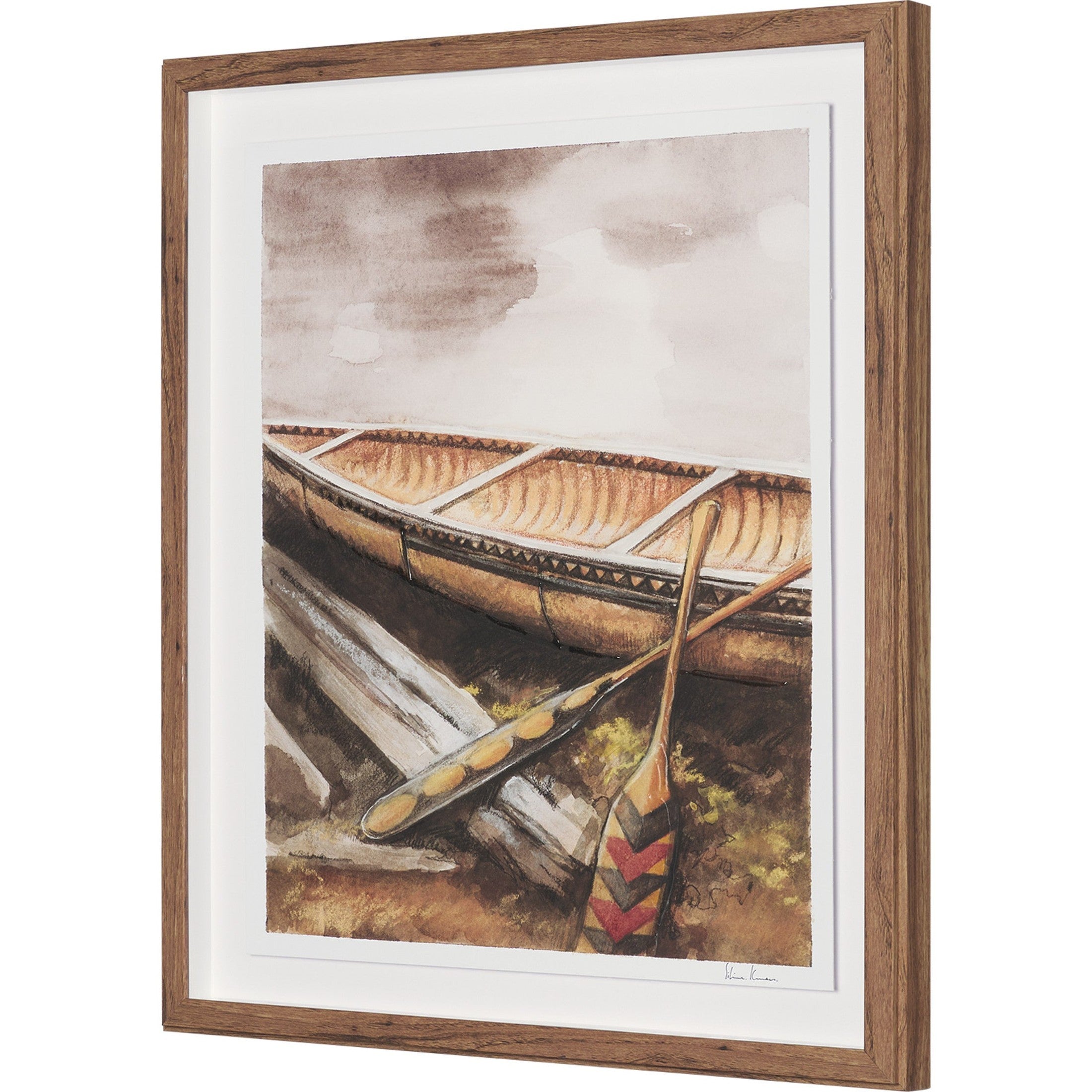 At The Cabin Hand Embelished Framed Artwork