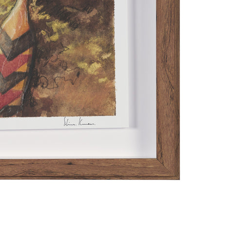 At The Cabin Hand Embelished Framed Artwork