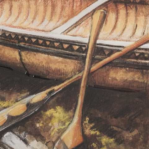 At The Cabin Hand Embelished Framed Artwork