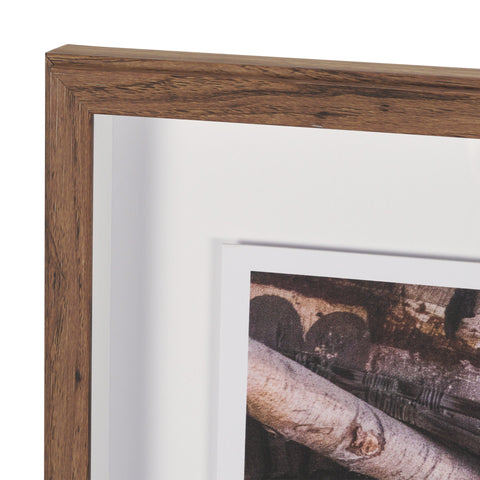 Canoe Hand Embelished Framed Art Print Matted under Glass