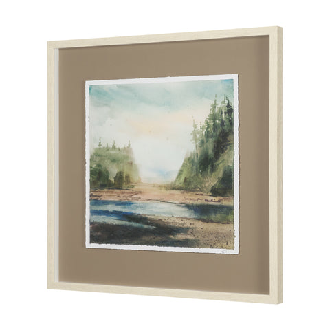Shoreline Beauty Hand Embelished Framed Artwork