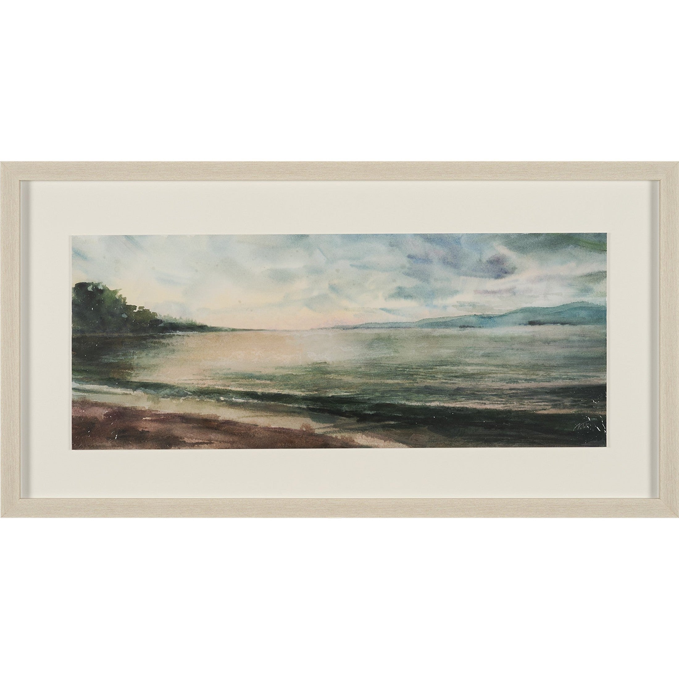 Coastal Splendor Hand Embelished Framed Artwork