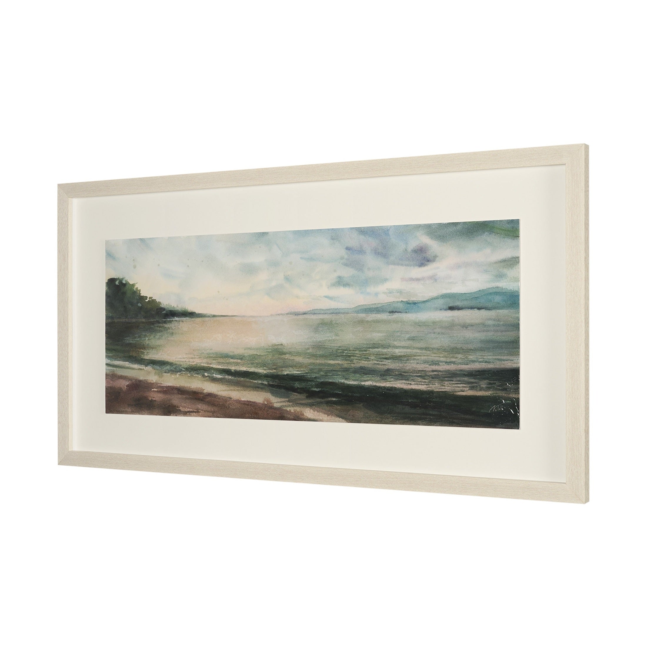 Coastal Splendor Hand Embelished Framed Artwork