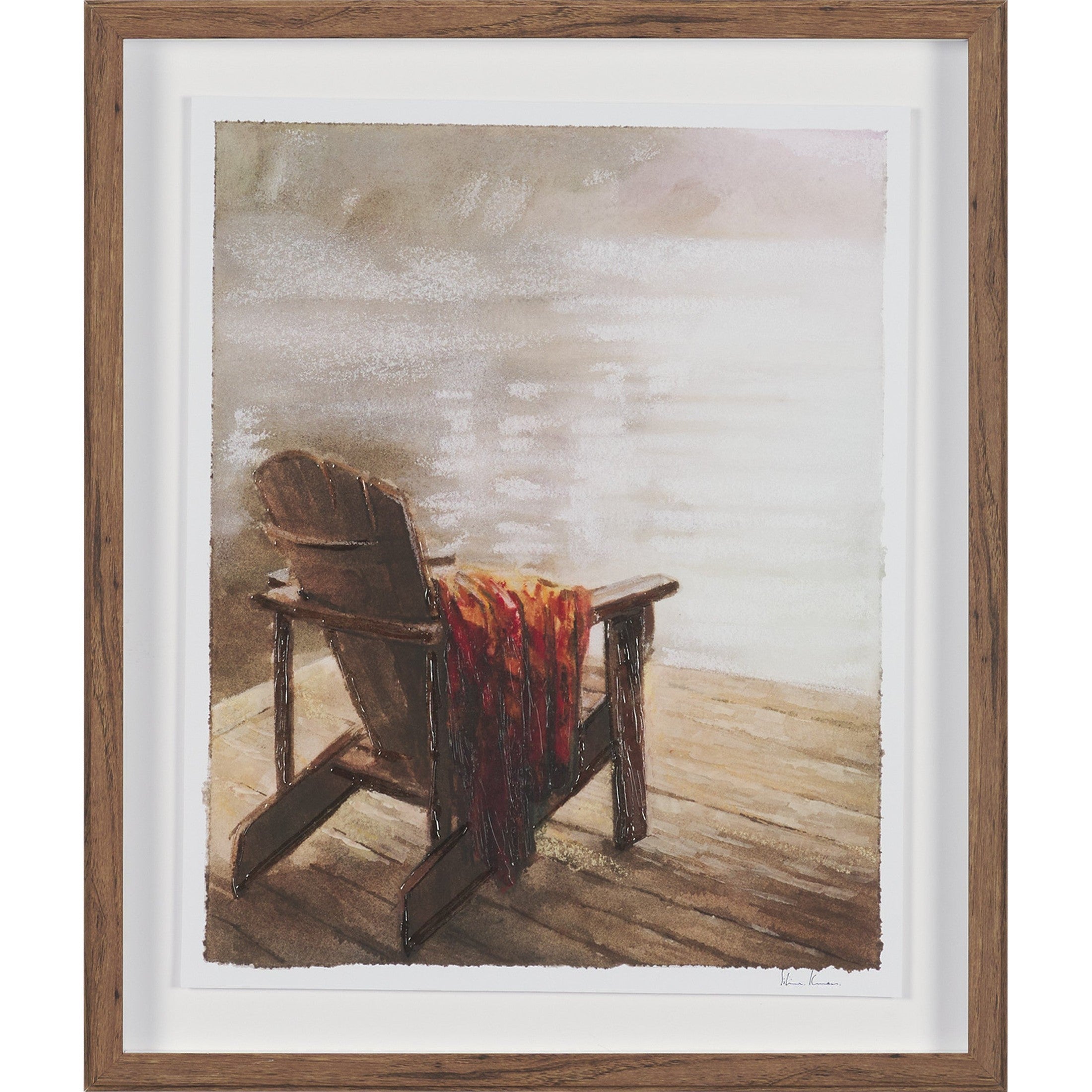 At The Cabin Hand Embelished Framed Artwork