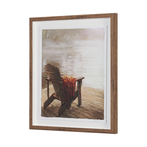 At The Cabin Hand Embelished Framed Artwork