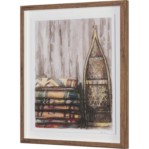 At The Cabin Hand Embelished Framed Artwork