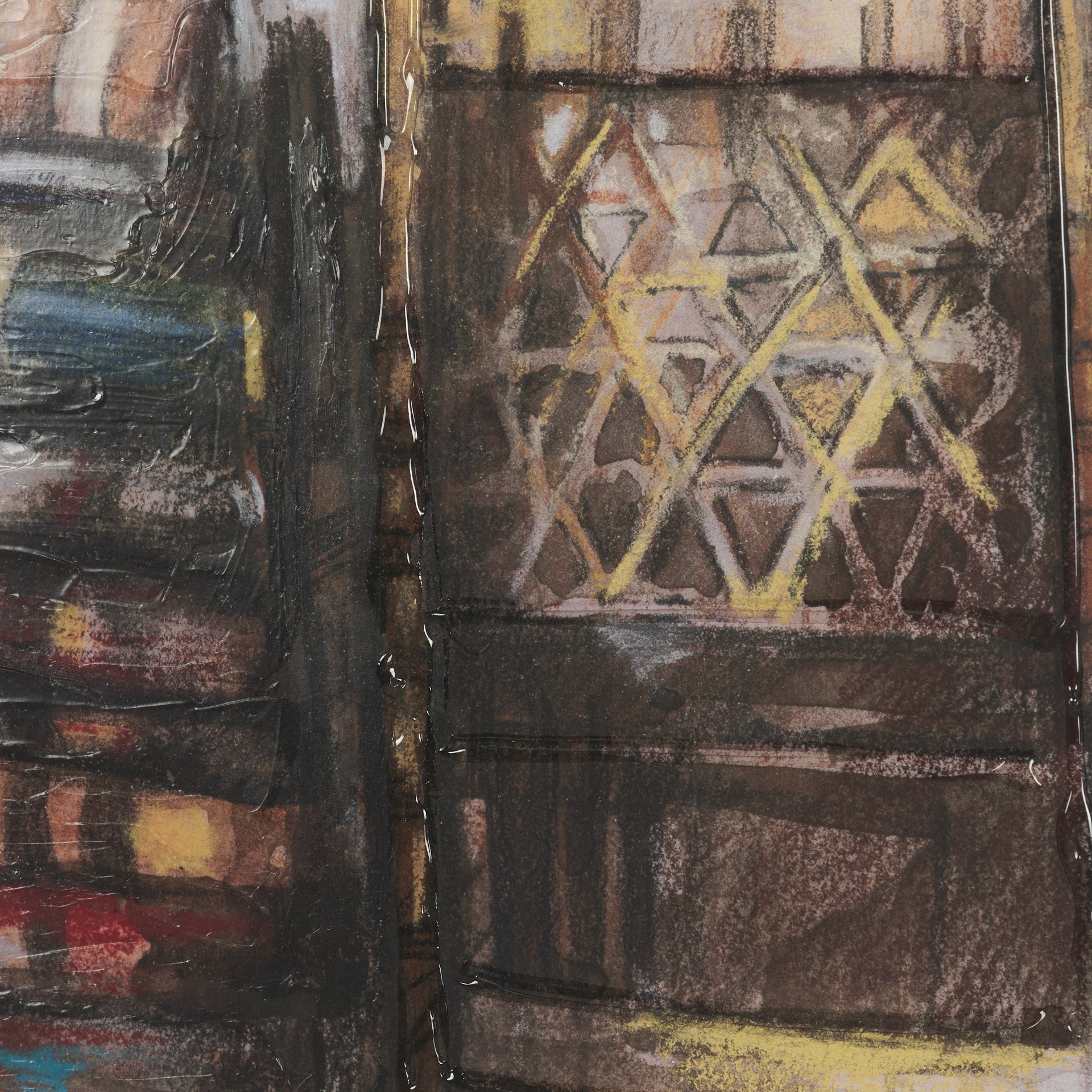 At The Cabin Hand Embelished Framed Artwork