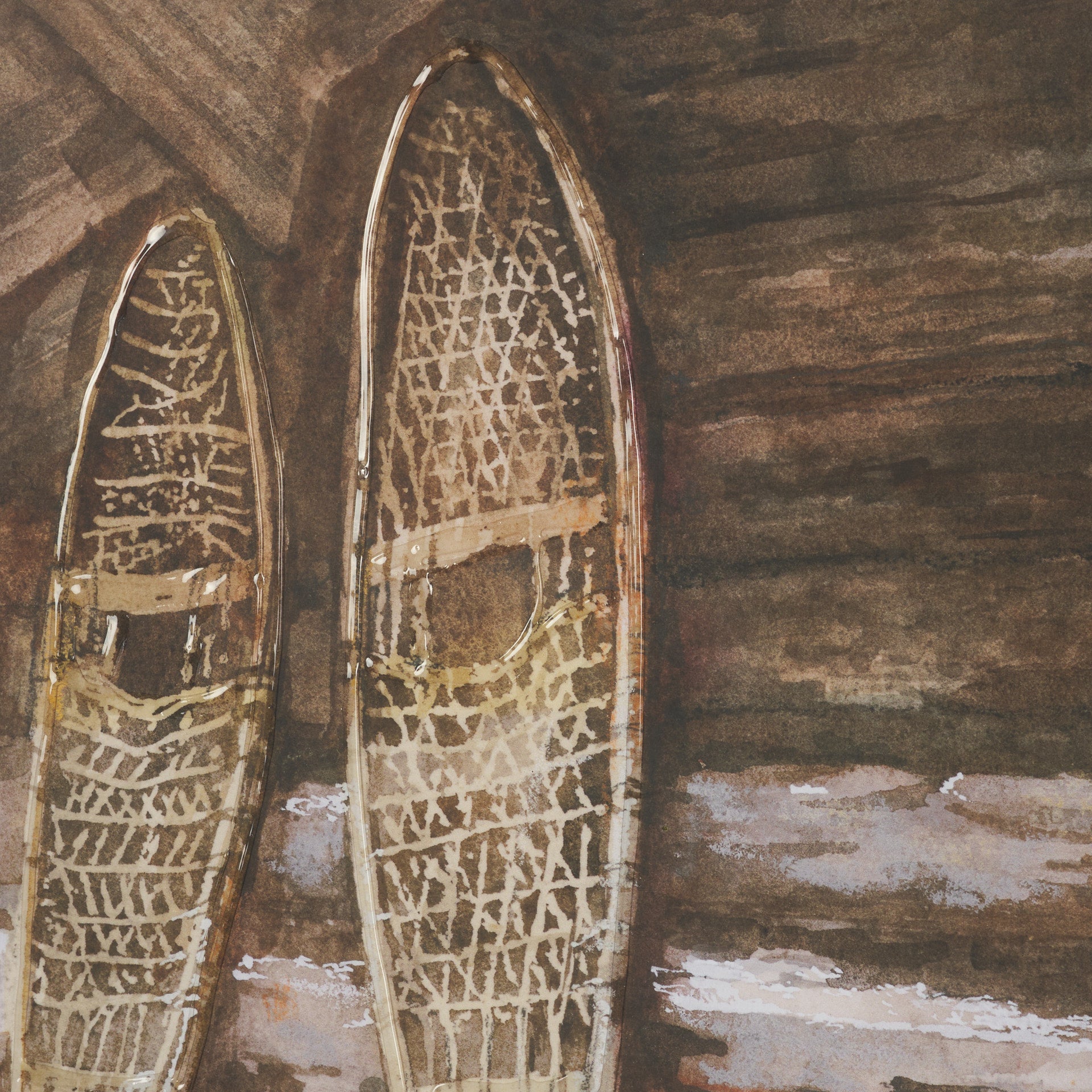 At The Cabin Hand Embelished Framed Artwork
